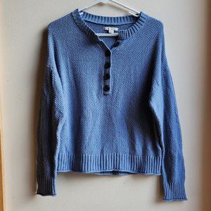 American Eagle Outfitters Blue Crew Neck Sweater